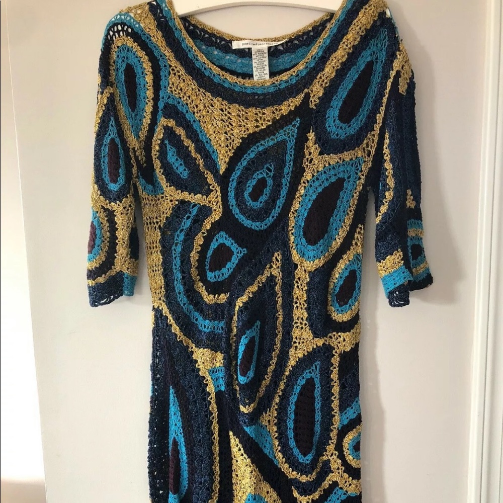 DVF  crochet dress